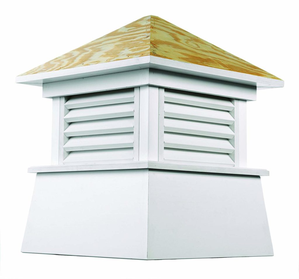White Cupola with Wood Roof