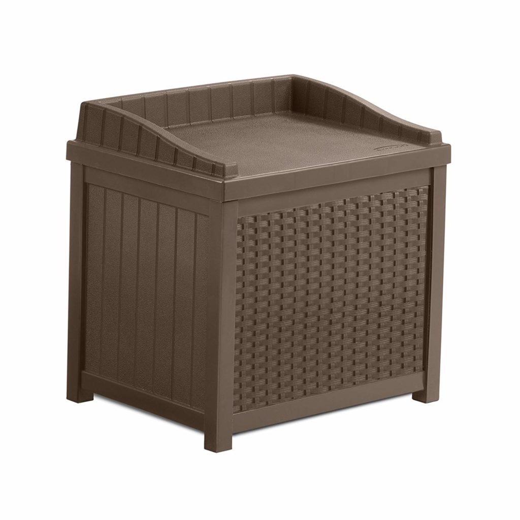 Single seat outdoor storage